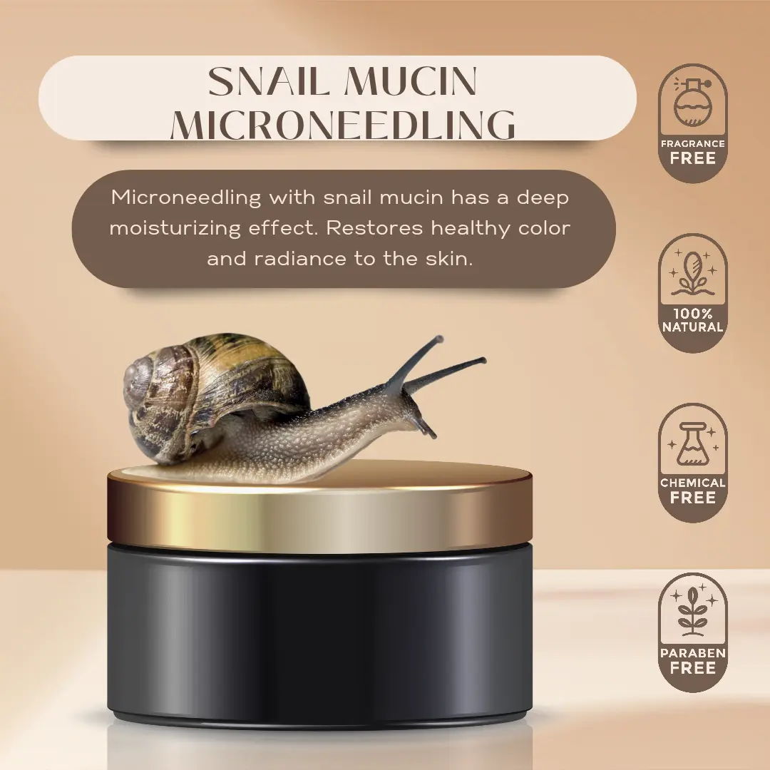 Snail mucin microneedling